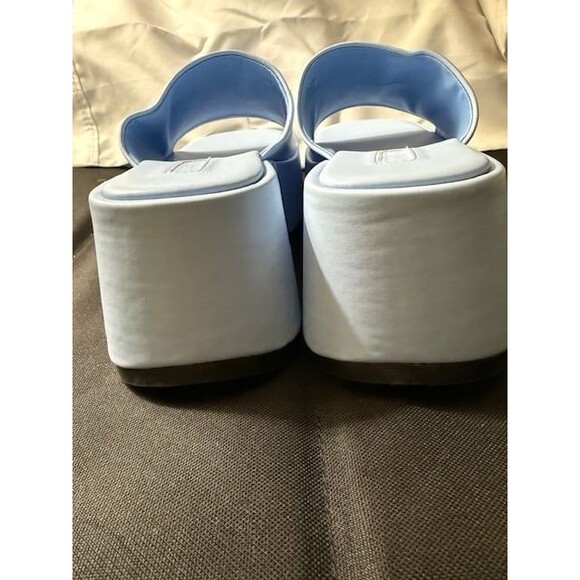 Topshop Powder Blue Platform mule sandals size 6 NEW - Picture 4 of 6